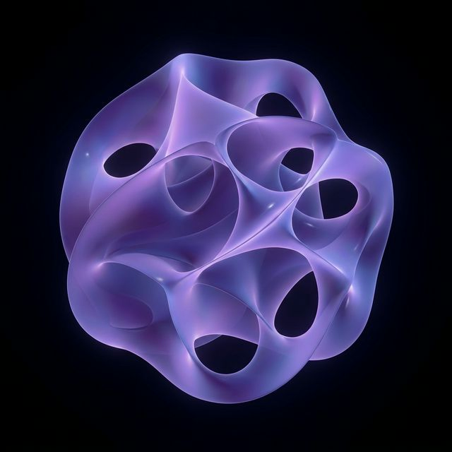 A Calabi-Yau manifold representing the possible shape of compactified extra dimensions