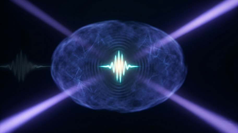 A pulse of light compressed and frozen inside an ultracold atomic cloud