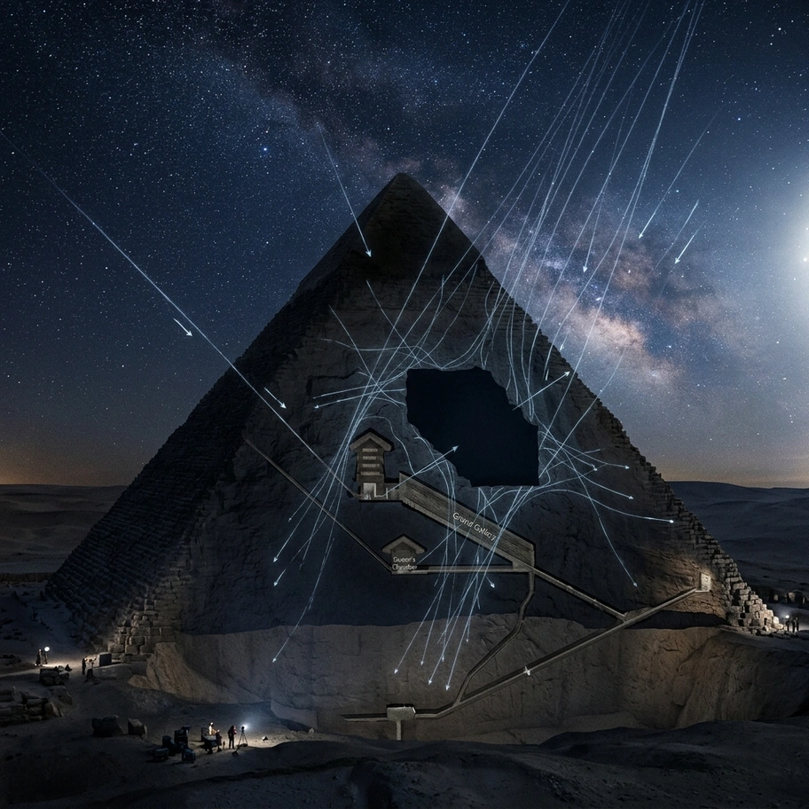 Muon tomography revealing hidden chambers inside the Great Pyramid
