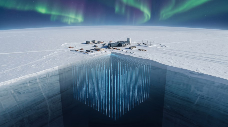 IceCube Neutrino Detector Buried in Antarctic Ice at the South Pole
