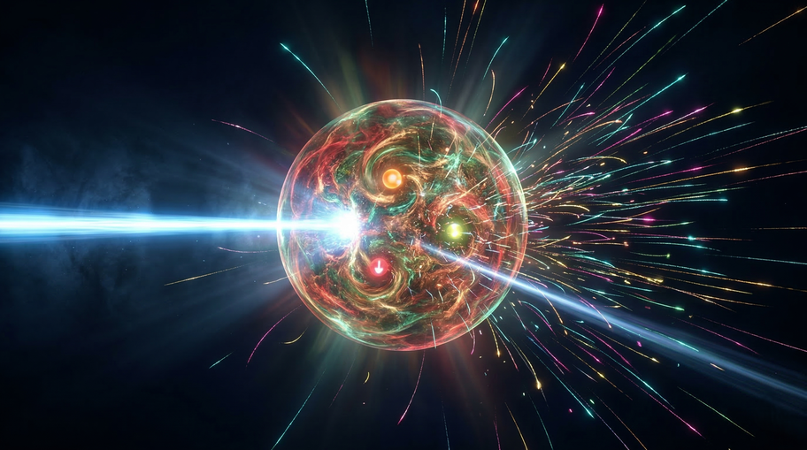 Deep Inelastic Scattering Experiment Revealing Quark Structure Inside Proton