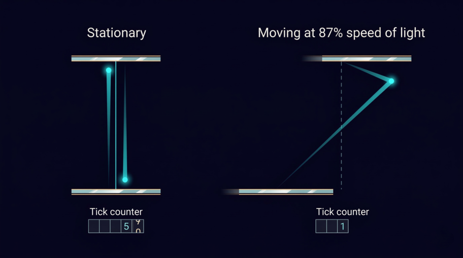 Light Clock, Why Moving Clocks Tick Slower