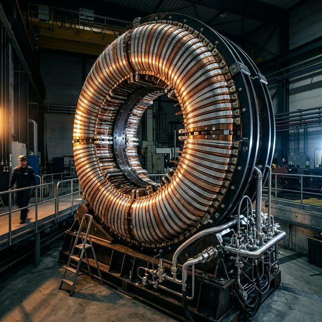 MRI machine using superconducting magnets
